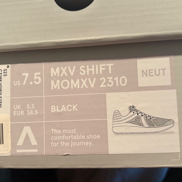 ABEO MXV shift sneaker, black, size 7.5, NIB - Picture 3 of 3